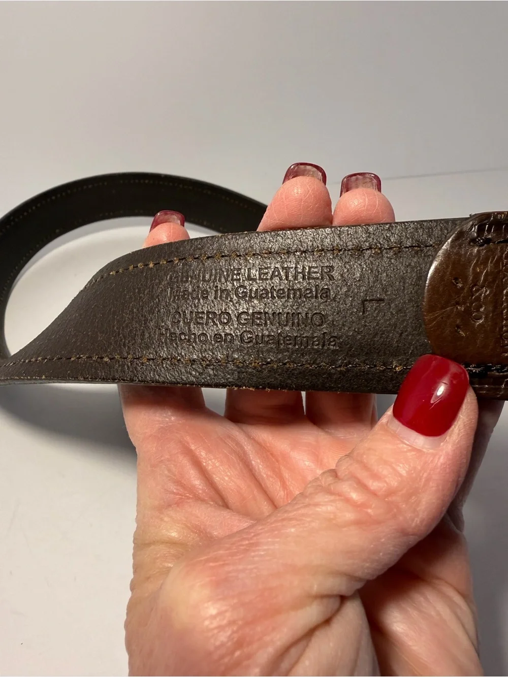 Goodfellow & Co Dark Brown Leather Dress Belt L